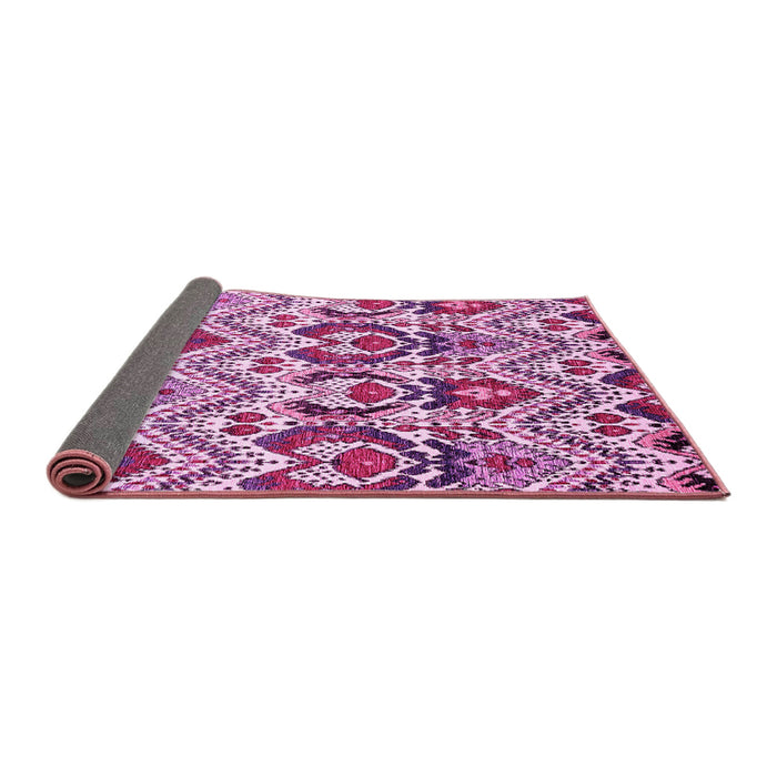Sideview of Abstract Pink Modern Rug, abs341pnk