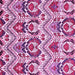 Square Abstract Pink Modern Rug, abs341pnk