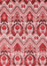 Abstract Red Modern Area Rugs