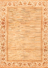 Abstract Orange Modern Rug, abs3420org