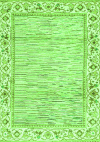 Abstract Green Modern Rug, abs3420grn