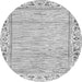 Round Machine Washable Abstract Gray Modern Rug, wshabs3420gry