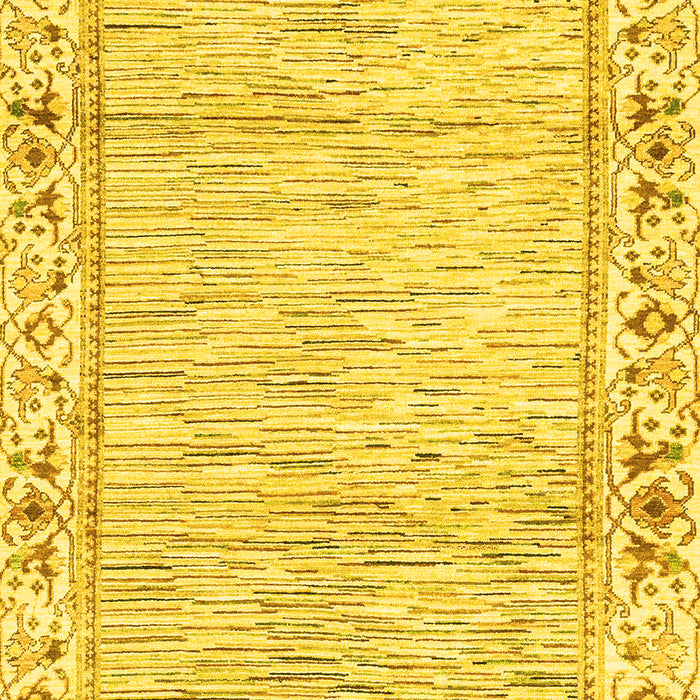 Machine Washable Abstract Yellow Modern Rug, wshabs3420yw