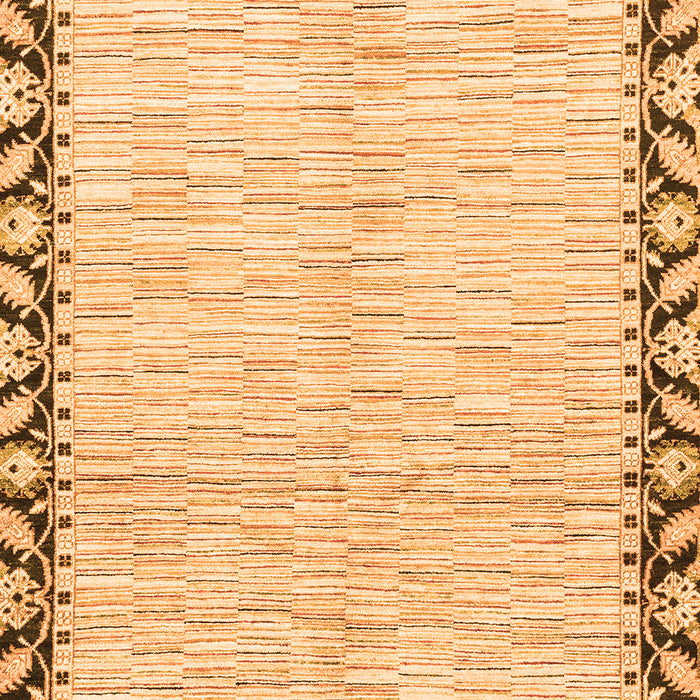 Abstract Orange Modern Rug, abs3421org
