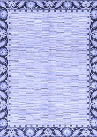 Abstract Blue Modern Rug, abs3421blu