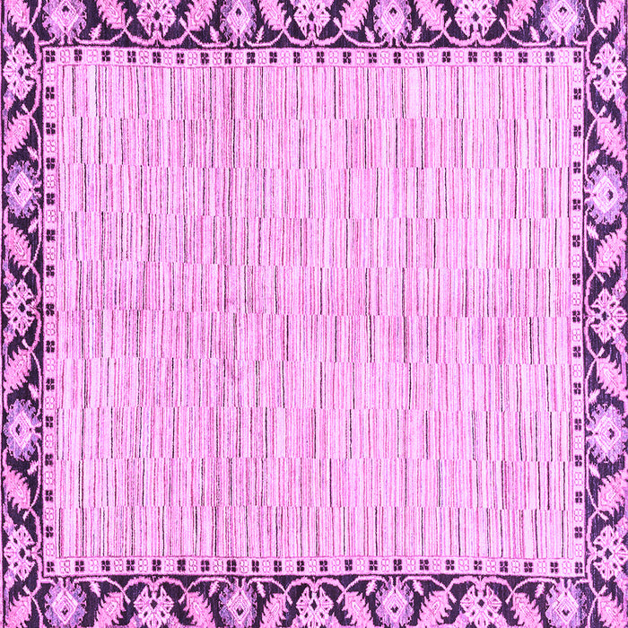 Square Machine Washable Abstract Purple Modern Area Rugs, wshabs3421pur