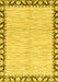 Abstract Yellow Modern Rug, abs3421yw