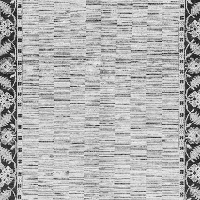 Machine Washable Abstract Gray Modern Rug, wshabs3421gry