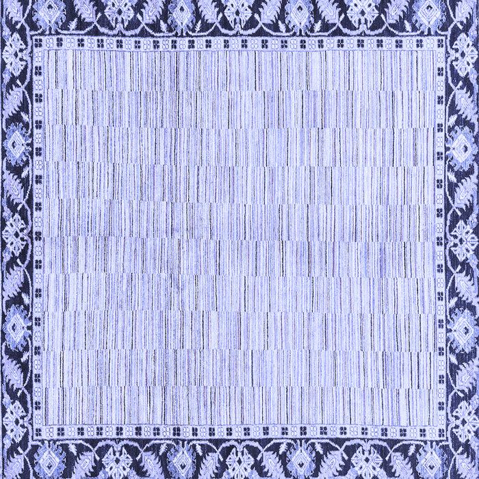 Square Abstract Blue Modern Rug, abs3421blu