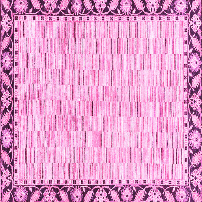 Square Abstract Pink Modern Rug, abs3421pnk