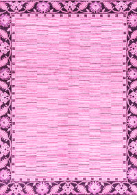 Abstract Pink Modern Rug, abs3421pnk