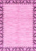 Machine Washable Abstract Pink Modern Rug, wshabs3421pnk