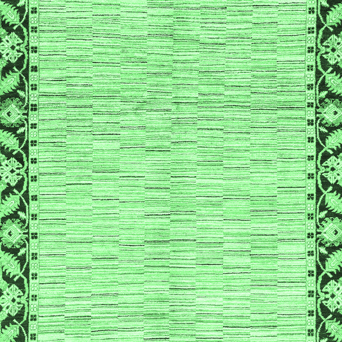 Machine Washable Abstract Emerald Green Modern Area Rugs, wshabs3421emgrn