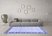 Machine Washable Abstract Blue Modern Rug in a Living Room, wshabs3421blu