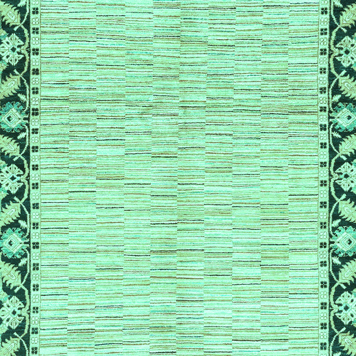 Machine Washable Abstract Turquoise Modern Area Rugs, wshabs3421turq