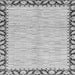 Square Abstract Gray Modern Rug, abs3421gry