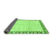 Sideview of Abstract Green Modern Rug, abs3421grn