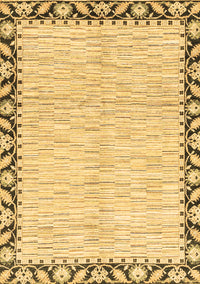 Abstract Brown Modern Rug, abs3421brn