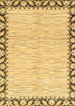 Abstract Brown Modern Rug, abs3421brn