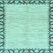 Square Machine Washable Abstract Light Blue Modern Rug, wshabs3421lblu