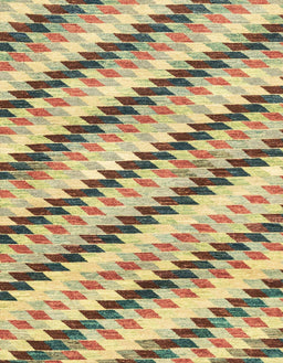 Abstract Mustard Yellow Modern Rug, abs3422