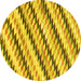 Round Abstract Yellow Modern Rug, abs3422yw