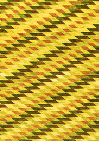 Abstract Yellow Modern Rug, abs3422yw