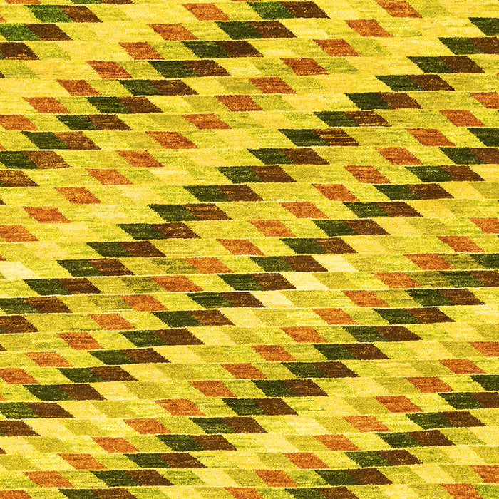 Abstract Yellow Modern Rug, abs3422yw