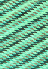 Abstract Turquoise Modern Rug, abs3422turq