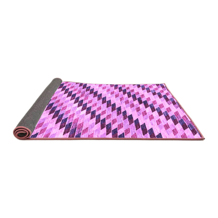 Sideview of Abstract Purple Modern Rug, abs3422pur