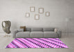 Machine Washable Abstract Purple Modern Area Rugs in a Living Room, wshabs3422pur