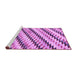 Sideview of Machine Washable Abstract Purple Modern Area Rugs, wshabs3422pur