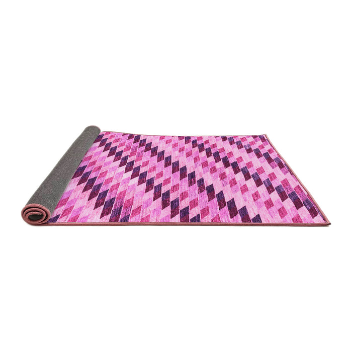 Sideview of Abstract Pink Modern Rug, abs3422pnk