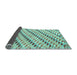 Sideview of Abstract Light Blue Modern Rug, abs3423lblu