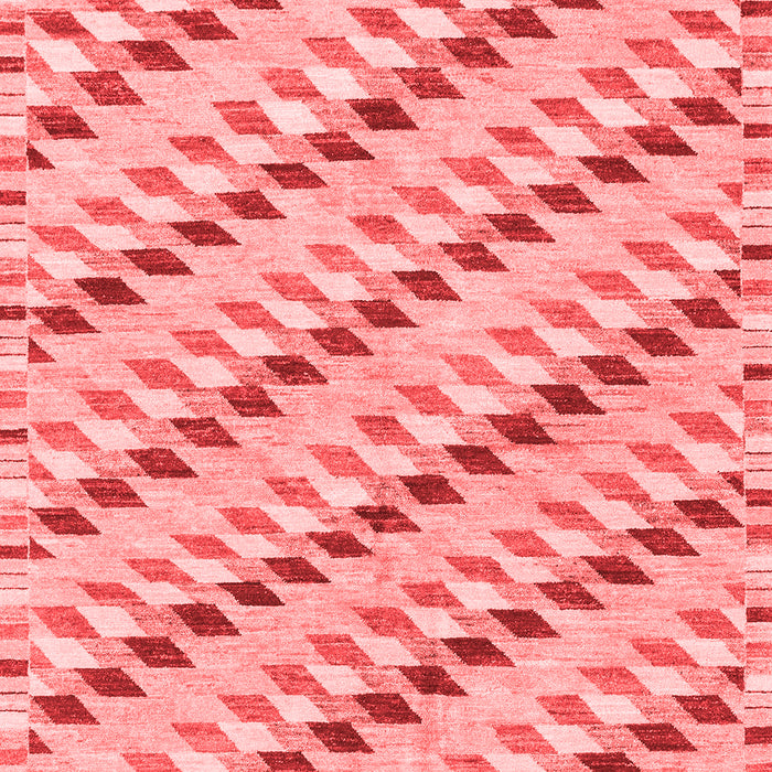 Machine Washable Abstract Red Modern Rug, wshabs3423red