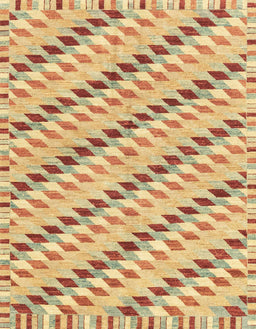 Abstract Chrome Gold Yellow Modern Rug, abs3423