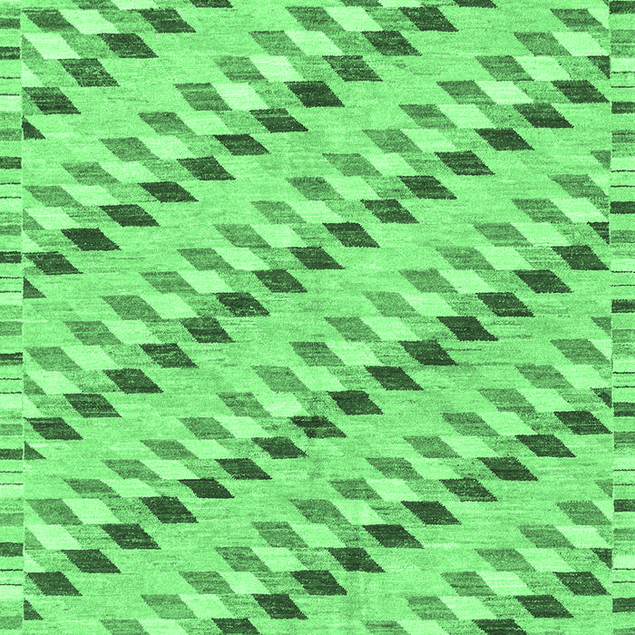 Abstract Emerald Green Modern Rug, abs3423emgrn