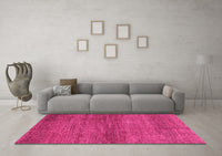 Machine Washable Abstract Pink Modern Rug, wshabs3424pnk