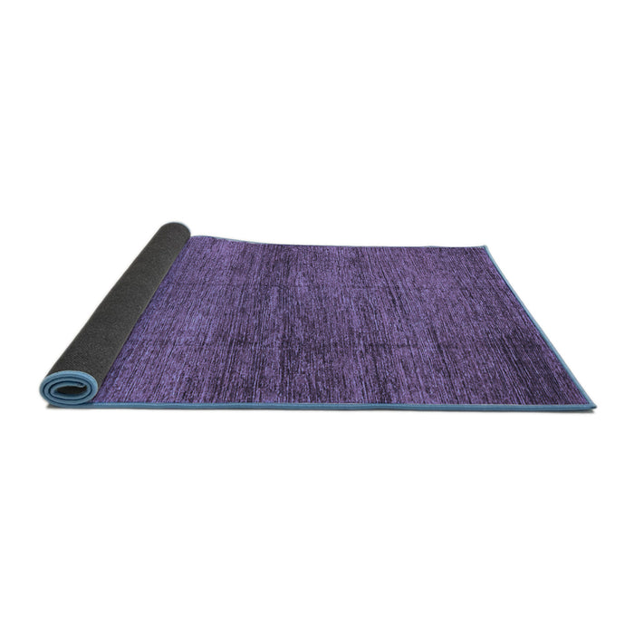 Sideview of Abstract Blue Modern Rug, abs3424blu