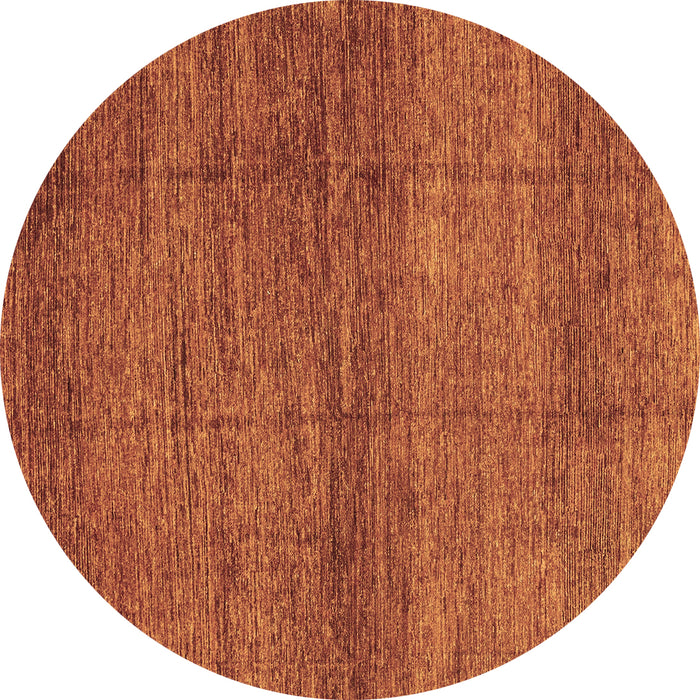 Round Abstract Brown Modern Rug, abs3424brn