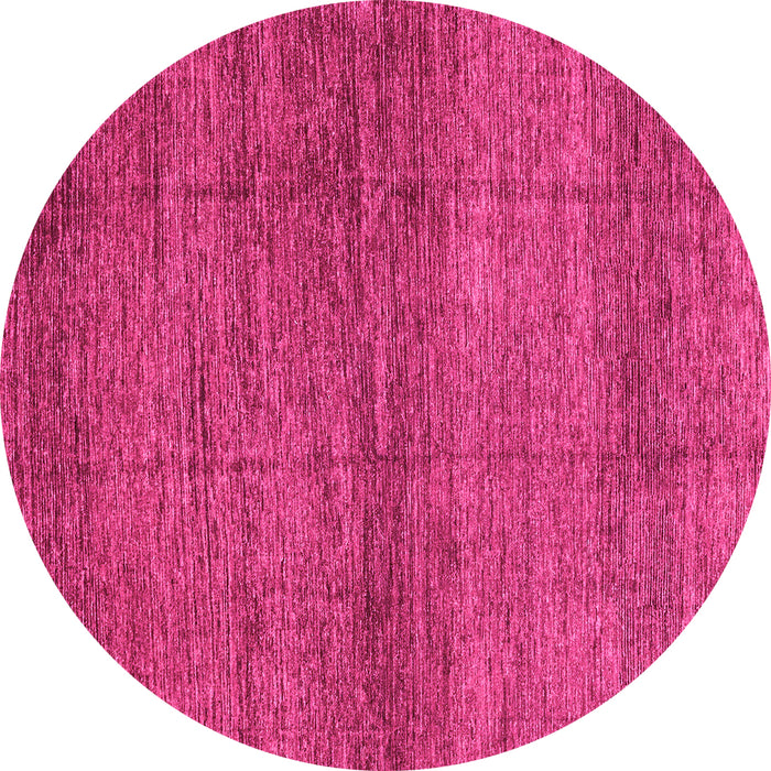 Round Machine Washable Abstract Pink Modern Rug, wshabs3424pnk
