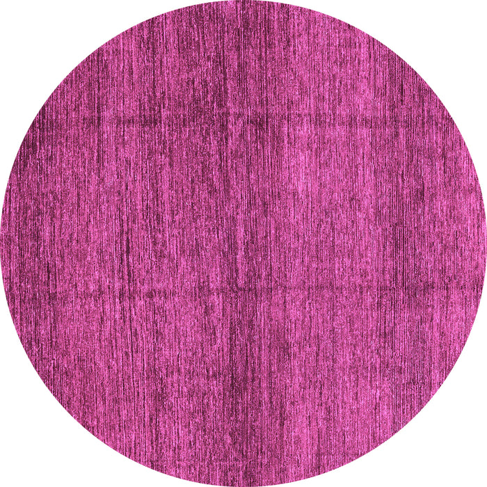 Round Abstract Purple Modern Rug, abs3424pur