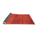 Sideview of Abstract Orange Modern Rug, abs3424org