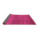 Sideview of Abstract Pink Modern Rug, abs3424pnk