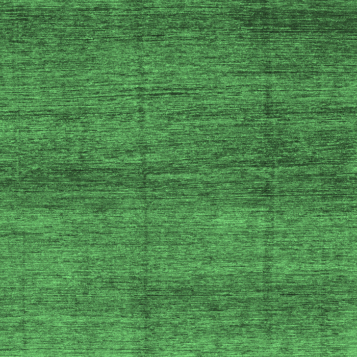 Square Abstract Emerald Green Modern Rug, abs3424emgrn