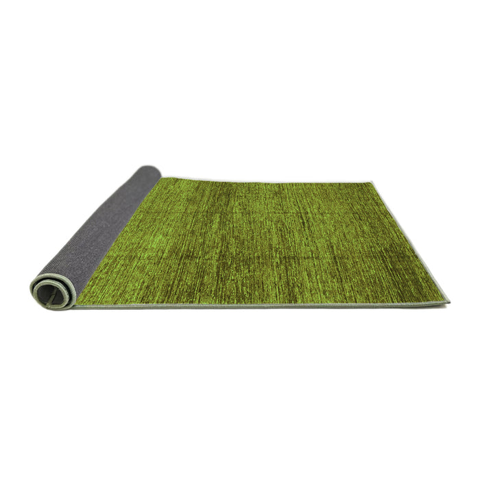 Sideview of Abstract Green Modern Rug, abs3424grn