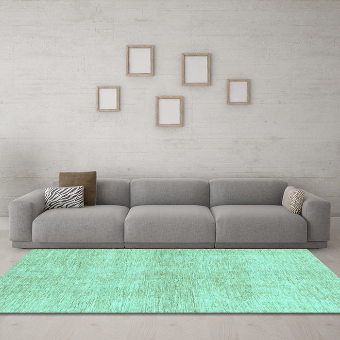 Machine Washable Abstract Light Blue Modern Rug in a Living Room, wshabs3425lblu