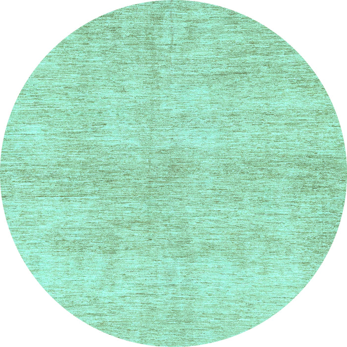 Round Machine Washable Abstract Light Blue Modern Rug, wshabs3425lblu