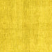 Square Machine Washable Abstract Yellow Modern Rug, wshabs3425yw