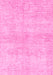 Machine Washable Abstract Pink Modern Rug, wshabs3425pnk